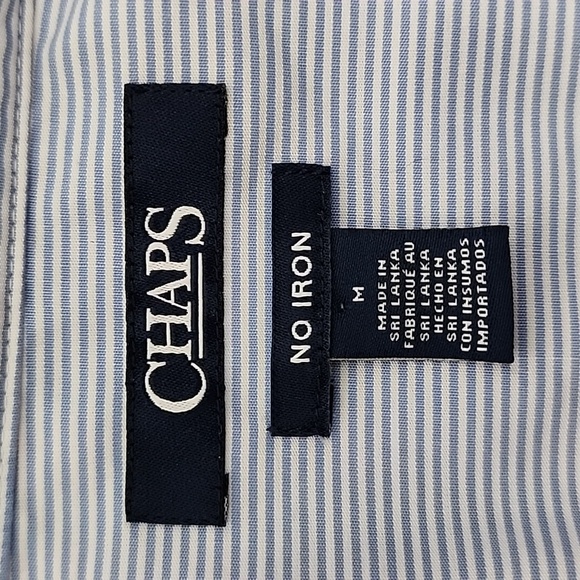 CHAPS  Women's No Iron Button Down Pink Blue Plaid Shirt 100% Cotton Sz M - Picture 13 of 15